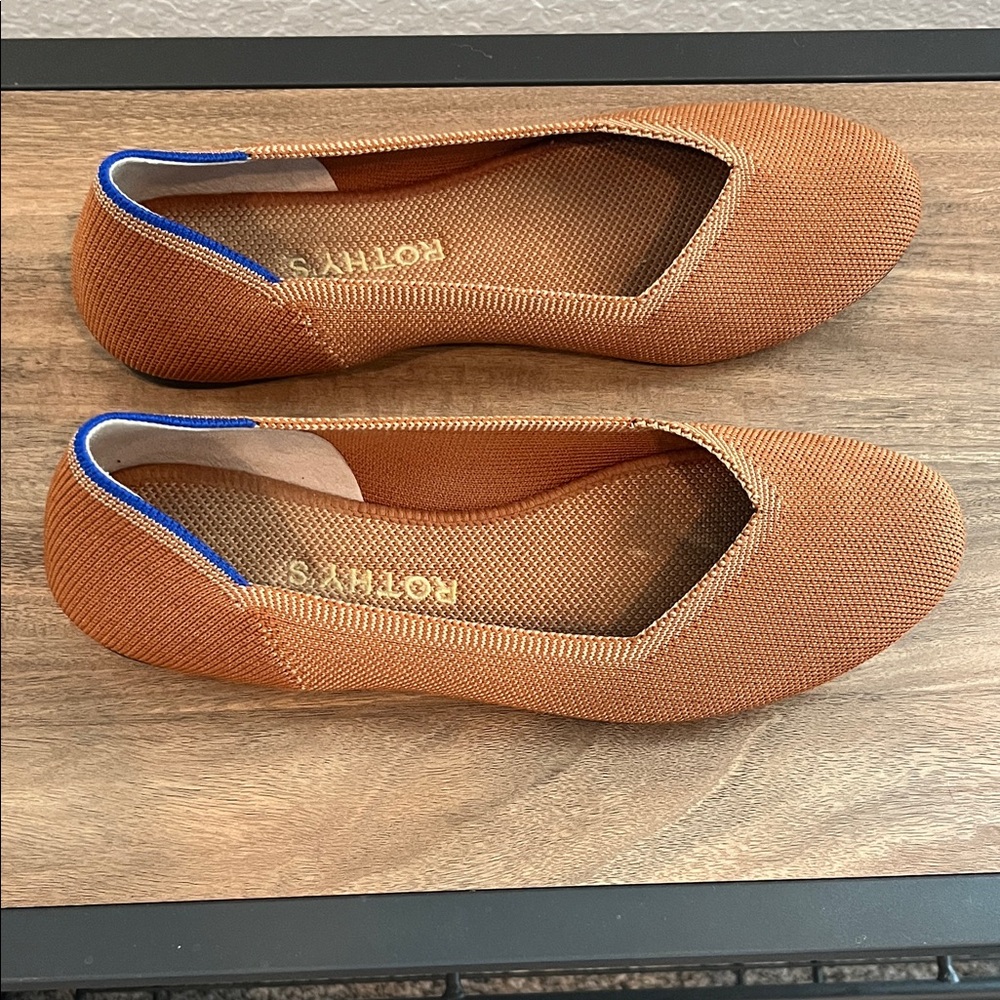 Rothy's Women's Knit Flats in Cognac